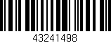 Código de barras (EAN, GTIN, SKU, ISBN): '43241498'