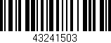 Código de barras (EAN, GTIN, SKU, ISBN): '43241503'