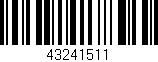 Código de barras (EAN, GTIN, SKU, ISBN): '43241511'