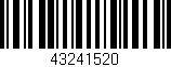 Código de barras (EAN, GTIN, SKU, ISBN): '43241520'