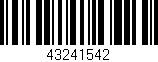 Código de barras (EAN, GTIN, SKU, ISBN): '43241542'