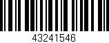 Código de barras (EAN, GTIN, SKU, ISBN): '43241546'