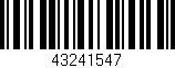 Código de barras (EAN, GTIN, SKU, ISBN): '43241547'