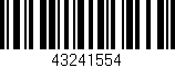 Código de barras (EAN, GTIN, SKU, ISBN): '43241554'