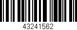 Código de barras (EAN, GTIN, SKU, ISBN): '43241562'
