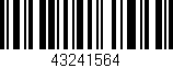 Código de barras (EAN, GTIN, SKU, ISBN): '43241564'