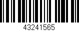 Código de barras (EAN, GTIN, SKU, ISBN): '43241565'