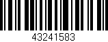 Código de barras (EAN, GTIN, SKU, ISBN): '43241583'