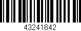 Código de barras (EAN, GTIN, SKU, ISBN): '43241642'