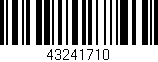 Código de barras (EAN, GTIN, SKU, ISBN): '43241710'