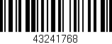 Código de barras (EAN, GTIN, SKU, ISBN): '43241768'