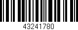 Código de barras (EAN, GTIN, SKU, ISBN): '43241780'
