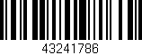 Código de barras (EAN, GTIN, SKU, ISBN): '43241786'