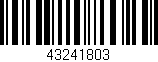 Código de barras (EAN, GTIN, SKU, ISBN): '43241803'