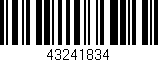 Código de barras (EAN, GTIN, SKU, ISBN): '43241834'