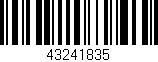 Código de barras (EAN, GTIN, SKU, ISBN): '43241835'