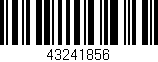 Código de barras (EAN, GTIN, SKU, ISBN): '43241856'