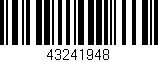 Código de barras (EAN, GTIN, SKU, ISBN): '43241948'