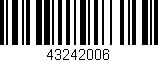 Código de barras (EAN, GTIN, SKU, ISBN): '43242006'