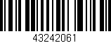 Código de barras (EAN, GTIN, SKU, ISBN): '43242061'
