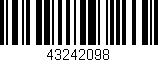 Código de barras (EAN, GTIN, SKU, ISBN): '43242098'