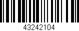 Código de barras (EAN, GTIN, SKU, ISBN): '43242104'