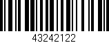 Código de barras (EAN, GTIN, SKU, ISBN): '43242122'