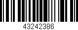 Código de barras (EAN, GTIN, SKU, ISBN): '43242386'