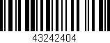 Código de barras (EAN, GTIN, SKU, ISBN): '43242404'