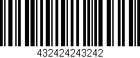 Código de barras (EAN, GTIN, SKU, ISBN): '432424243242'