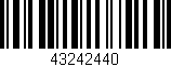 Código de barras (EAN, GTIN, SKU, ISBN): '43242440'