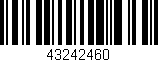 Código de barras (EAN, GTIN, SKU, ISBN): '43242460'
