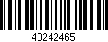 Código de barras (EAN, GTIN, SKU, ISBN): '43242465'