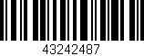 Código de barras (EAN, GTIN, SKU, ISBN): '43242487'