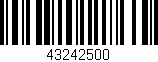 Código de barras (EAN, GTIN, SKU, ISBN): '43242500'