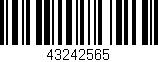 Código de barras (EAN, GTIN, SKU, ISBN): '43242565'
