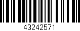 Código de barras (EAN, GTIN, SKU, ISBN): '43242571'