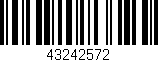 Código de barras (EAN, GTIN, SKU, ISBN): '43242572'