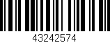 Código de barras (EAN, GTIN, SKU, ISBN): '43242574'