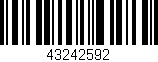 Código de barras (EAN, GTIN, SKU, ISBN): '43242592'