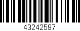 Código de barras (EAN, GTIN, SKU, ISBN): '43242597'