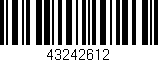 Código de barras (EAN, GTIN, SKU, ISBN): '43242612'