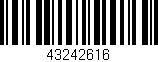 Código de barras (EAN, GTIN, SKU, ISBN): '43242616'