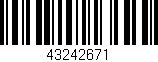 Código de barras (EAN, GTIN, SKU, ISBN): '43242671'