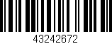 Código de barras (EAN, GTIN, SKU, ISBN): '43242672'