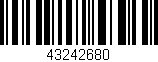 Código de barras (EAN, GTIN, SKU, ISBN): '43242680'