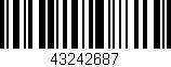 Código de barras (EAN, GTIN, SKU, ISBN): '43242687'