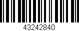 Código de barras (EAN, GTIN, SKU, ISBN): '43242840'