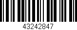 Código de barras (EAN, GTIN, SKU, ISBN): '43242847'