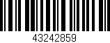 Código de barras (EAN, GTIN, SKU, ISBN): '43242859'